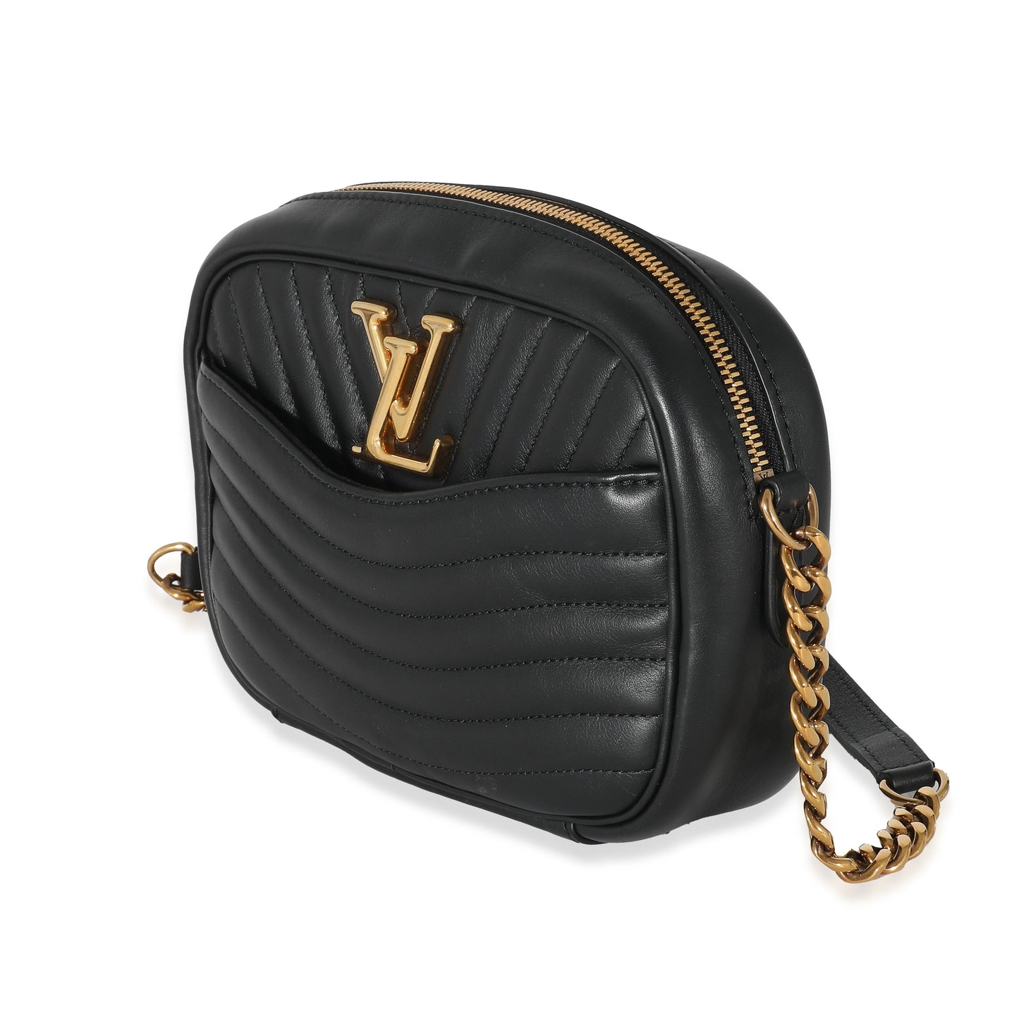 Louis Vuitton  Black Calfskin New Wave Camera Bag
