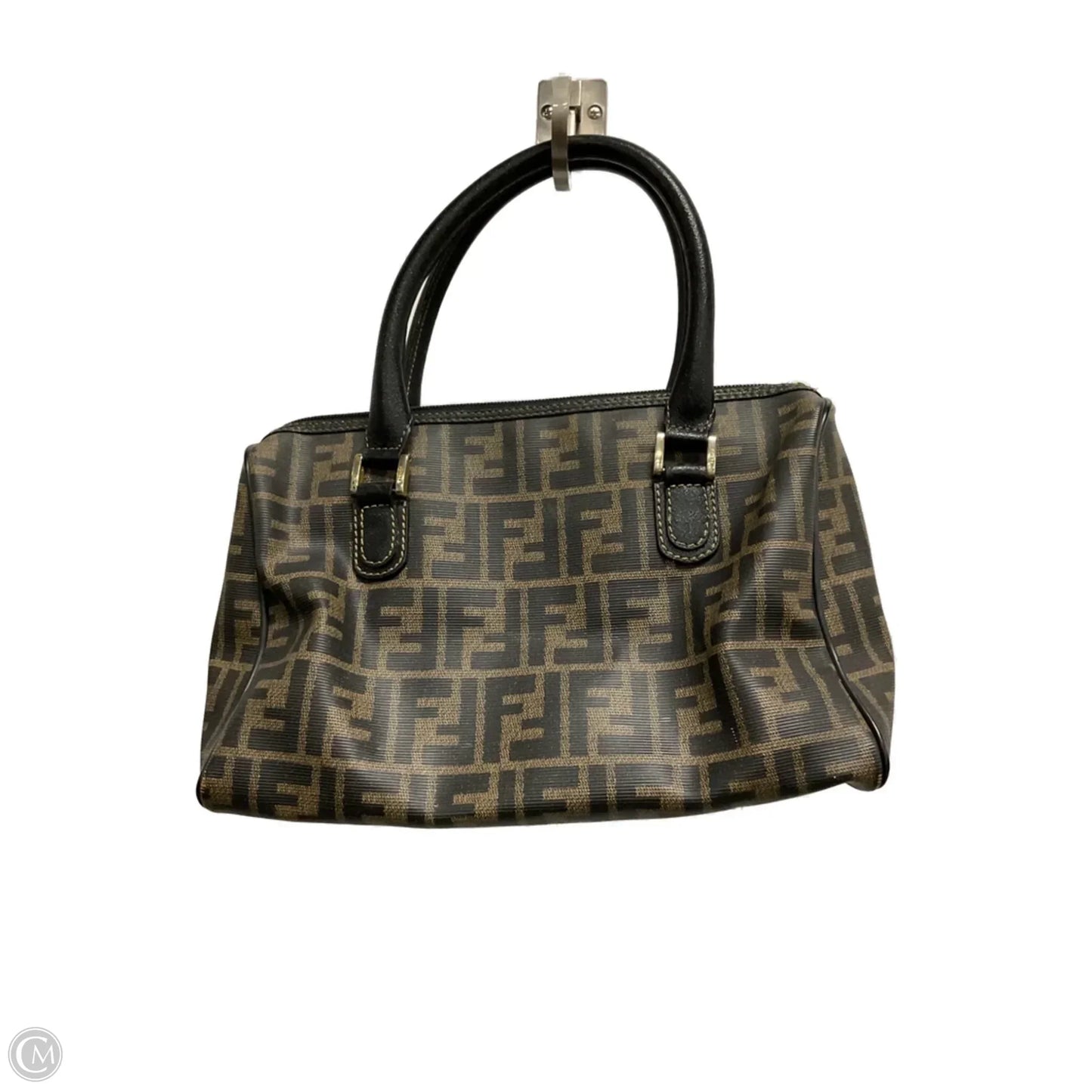 Zucca Boston Bag By Fendi, Size: Medium