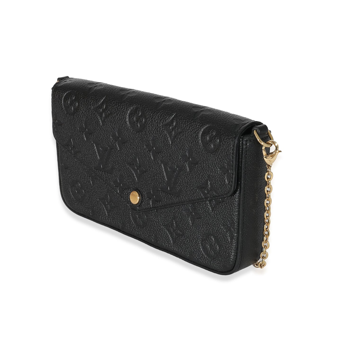 Louis Vuitton  Black Monogram Empreinte Félicie Pochette