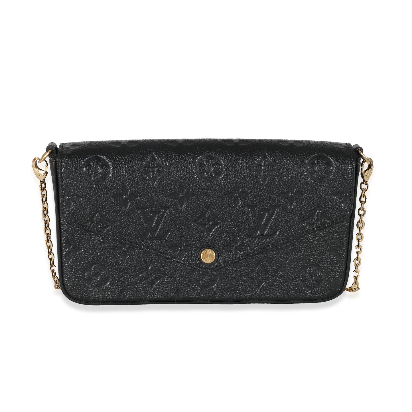 Louis Vuitton  Black Monogram Empreinte Félicie Pochette