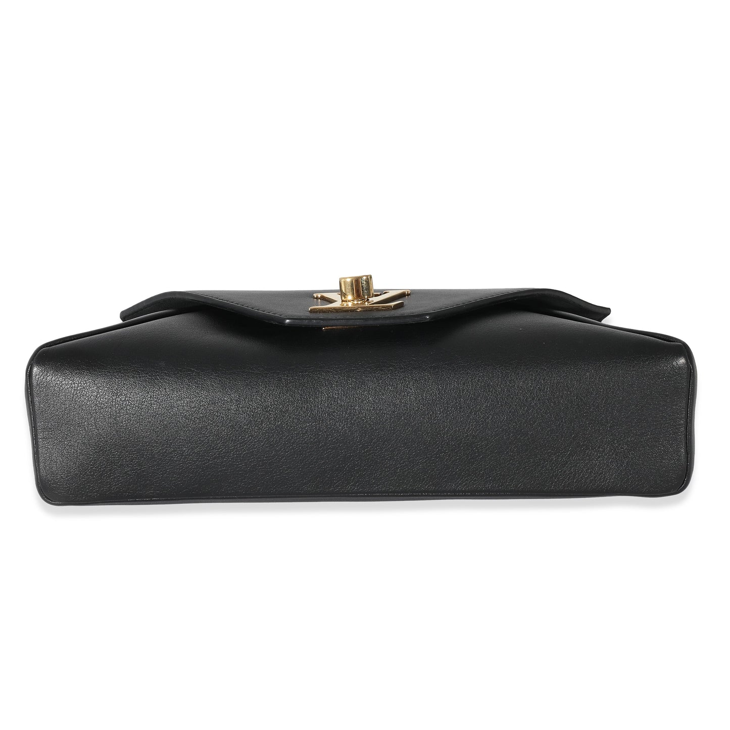 Louis Vuitton  Black Calfskin Love Note Chain Clutch 