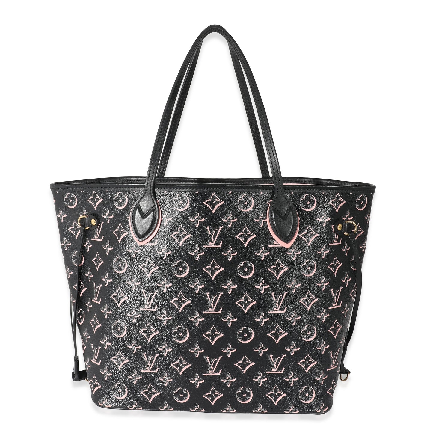 Louis Vuitton  Black Pink Monogram Canvas Fall For You Neverfull MM