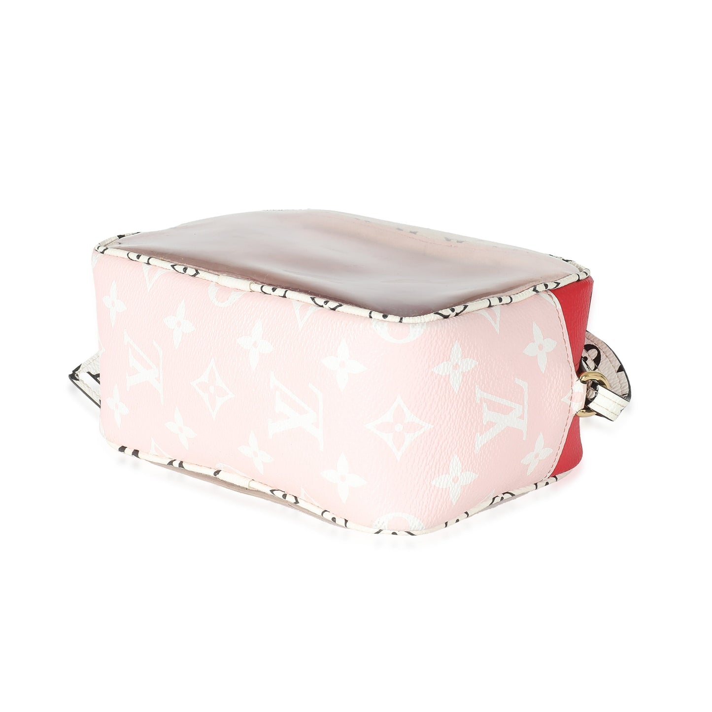 Louis Vuitton  Red Monogram Giant Canvas PVC Beach Pouch
