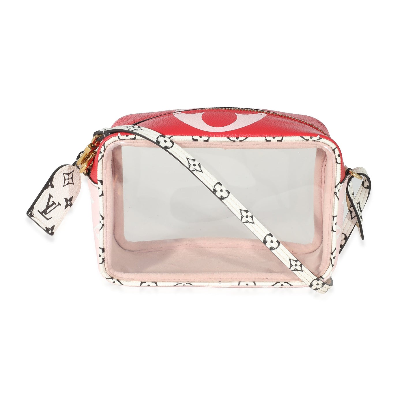 Louis Vuitton  Red Monogram Giant Canvas PVC Beach Pouch