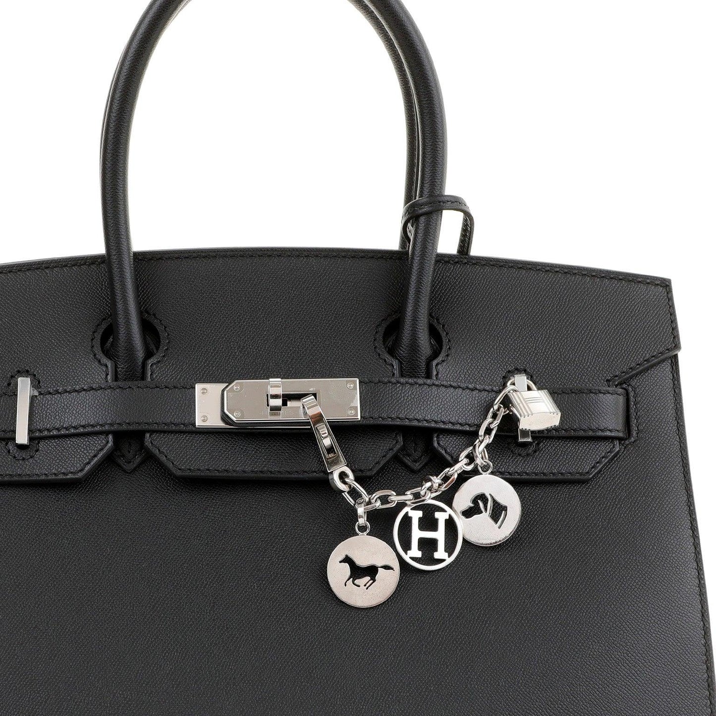 Hermes Breloque Olga Palladium Amulet Charm