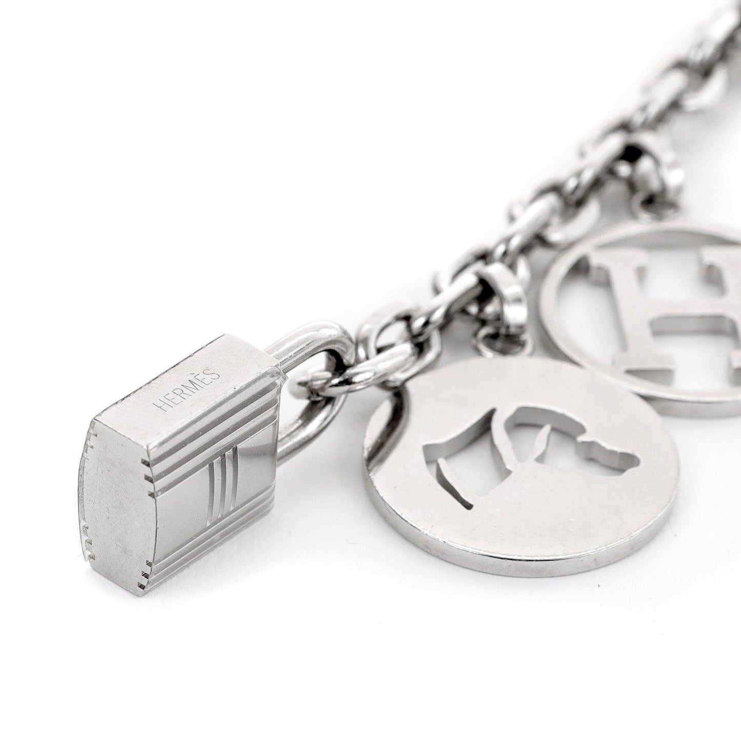 Hermes Breloque Olga Palladium Amulet Charm
