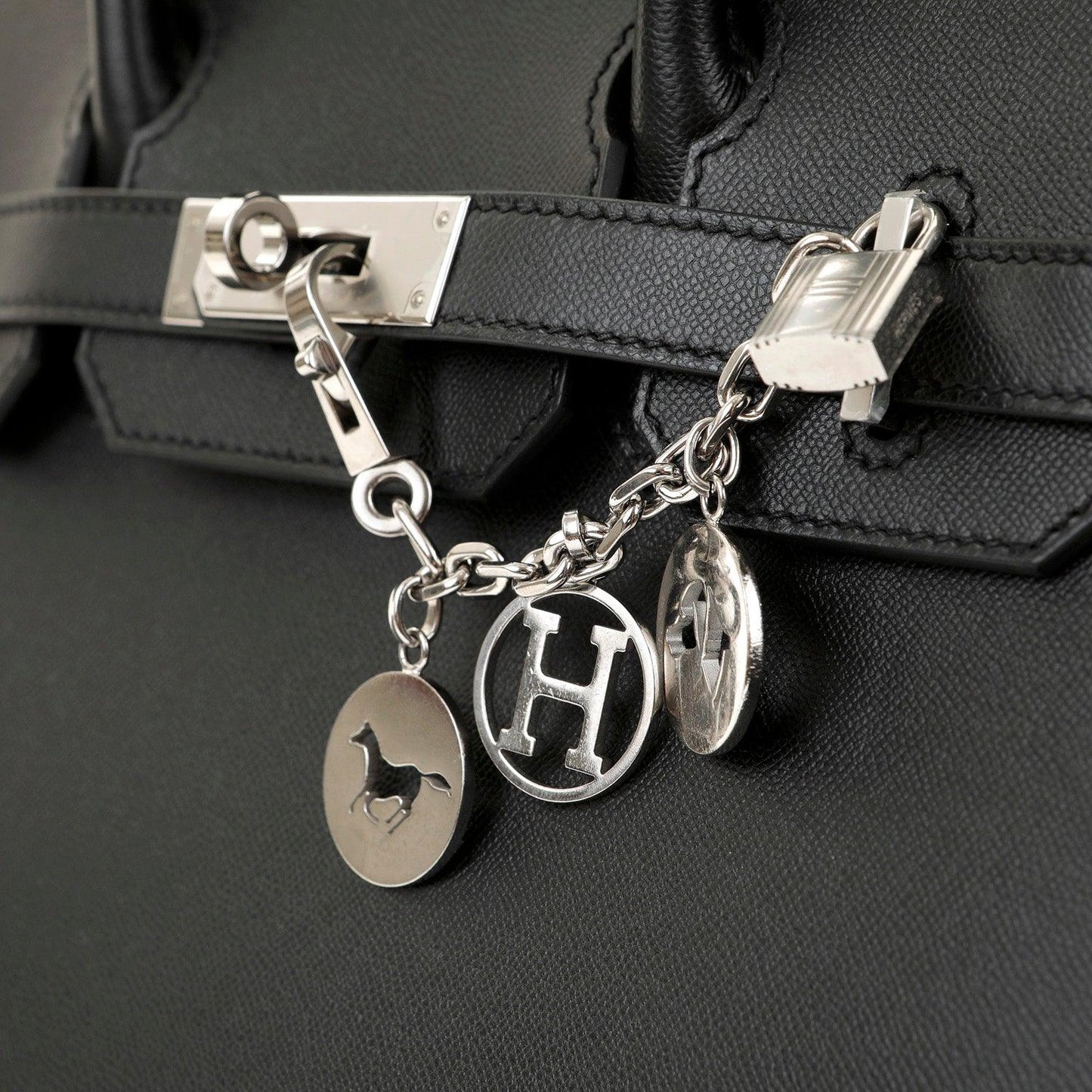 Hermes Breloque Olga Palladium Amulet Charm