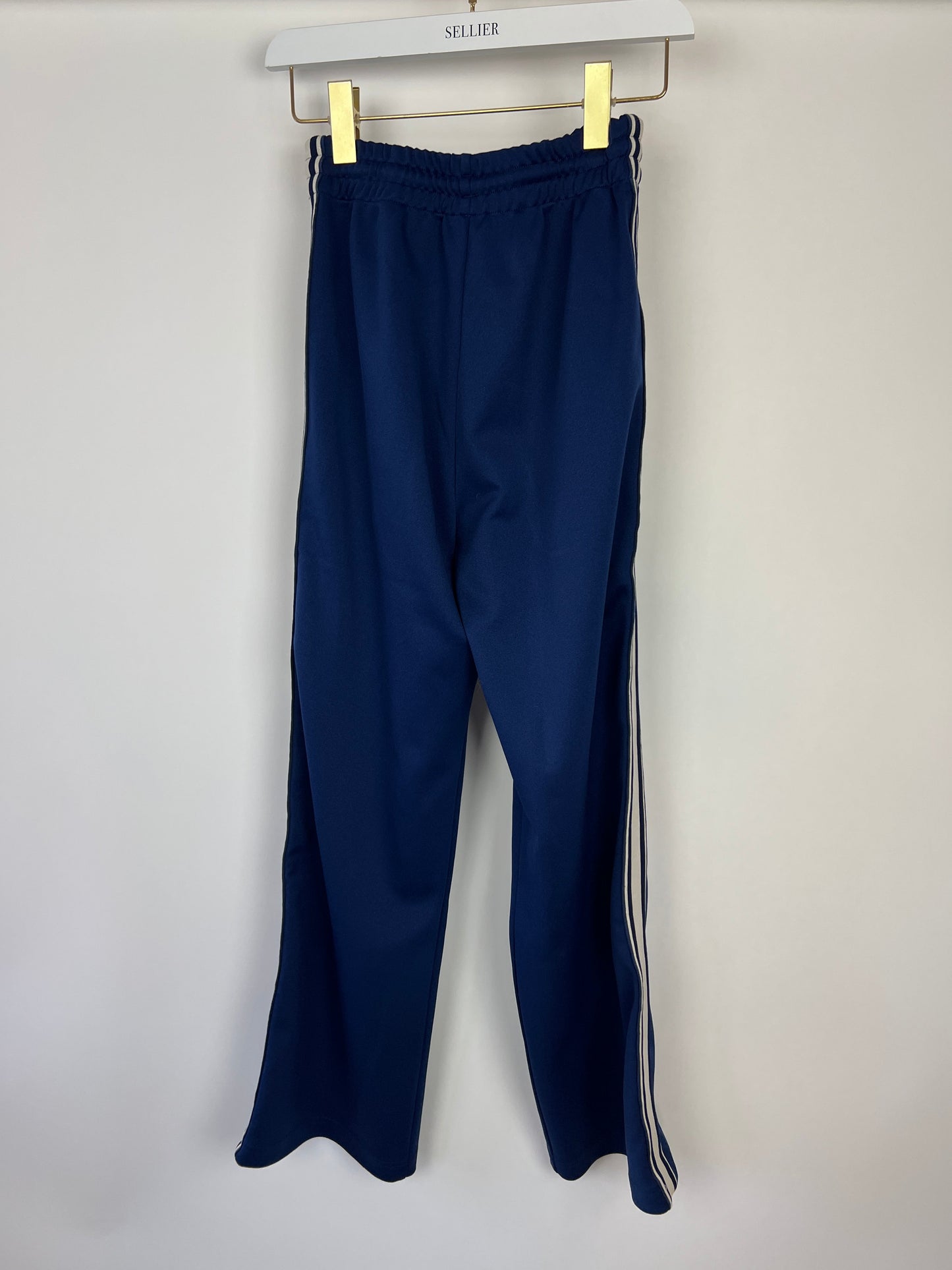 Celine Blue Two-Piece Tracksuit Set with Logo and Stripe Trim Size XS/S (UK 8/10) RRP 2100£