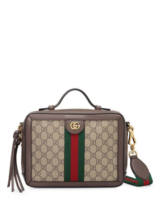 Gucci - Ophidia small GG shoulder bag - women - Canvas/Leather/Microfibre - One Size - Brown
