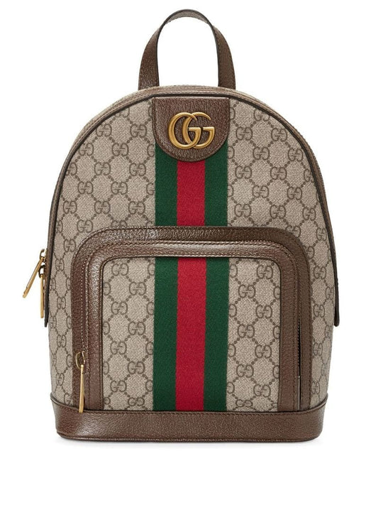 Gucci - Ophidia GG small backpack - men - Canvas/Cotton/Leather/Linen/Flax - One Size - Brown