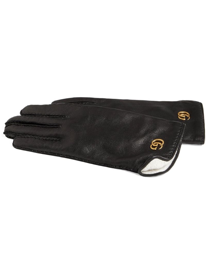 Gucci - Leather gloves with Double G - men - Leather - 7, 6.5, 6, 7.5 - Black