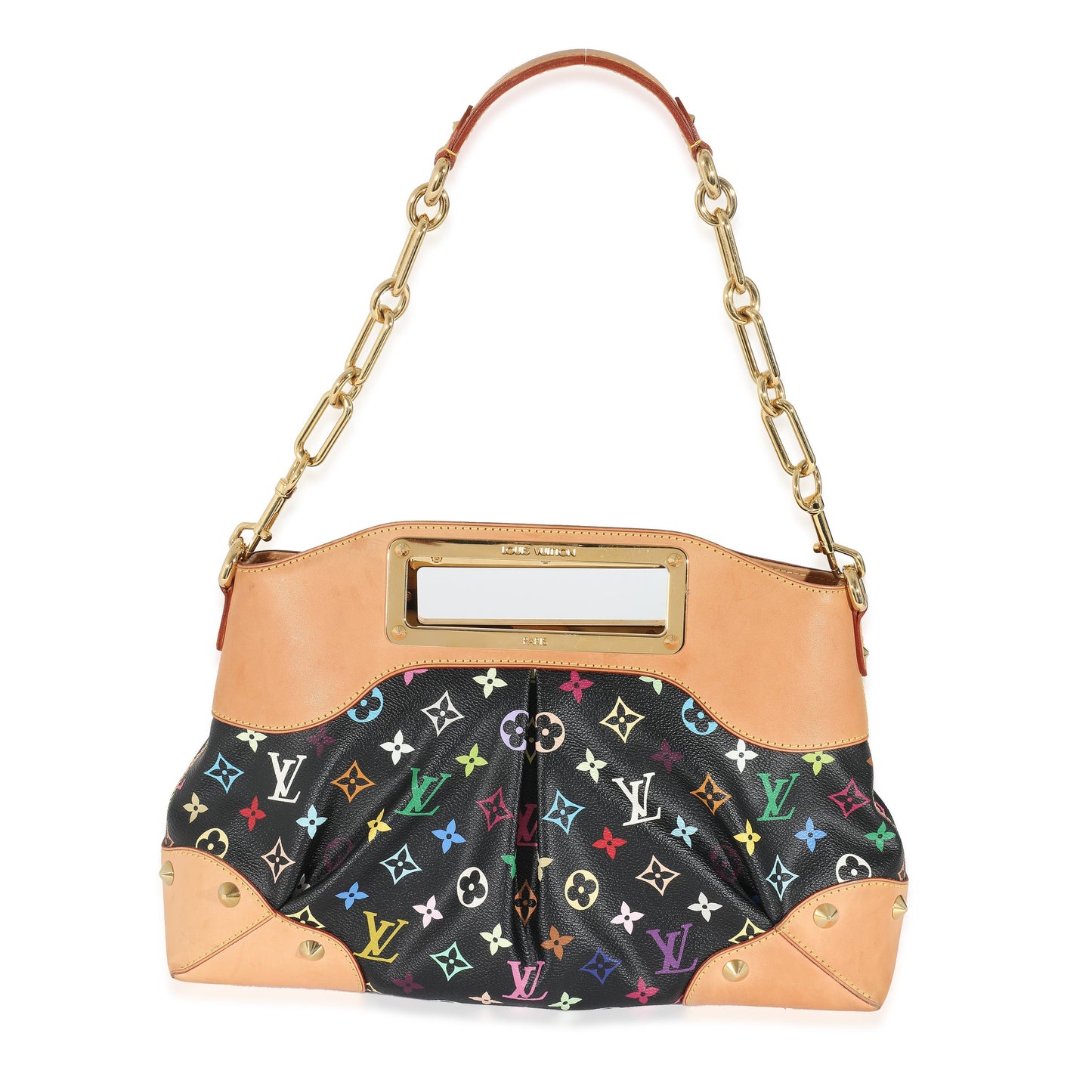 Louis Vuitton  Black Multicolor Canvas Judy MM
