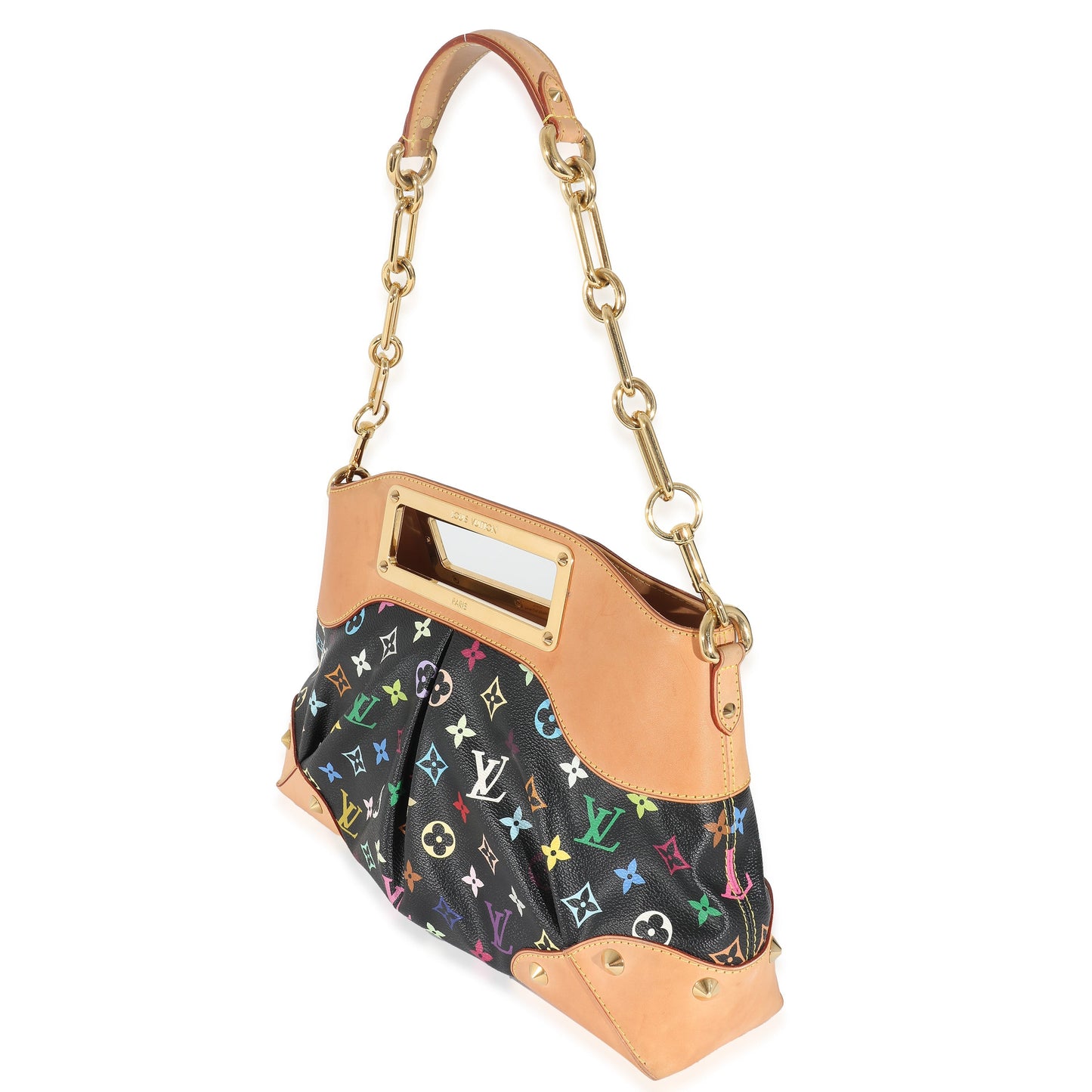 Louis Vuitton  Black Multicolor Canvas Judy MM