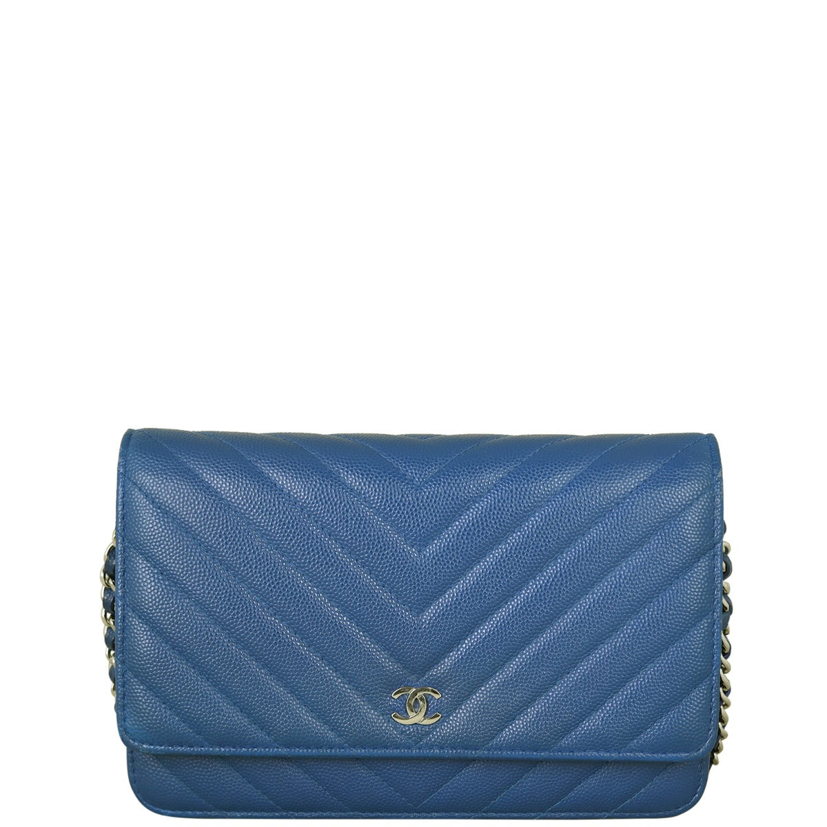 Chanel Classic Wallet on Chain Chevron | Blue