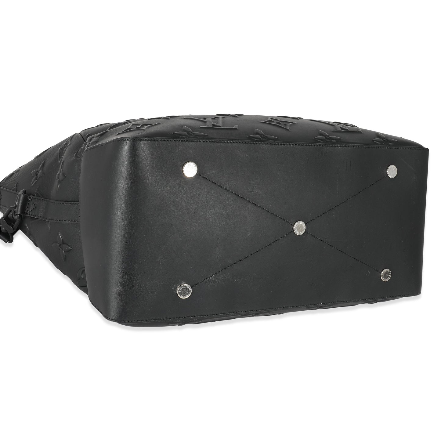 Louis Vuitton  Black Monogram Cowhide Catwalk Steamer Tote