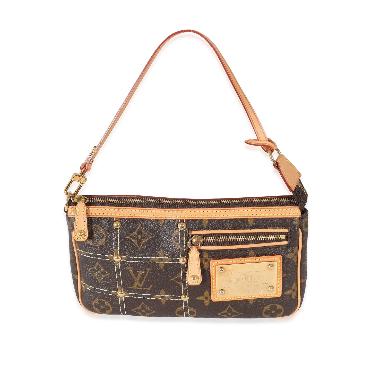 Louis Vuitton  Monogram Canvas Riveting Pochette