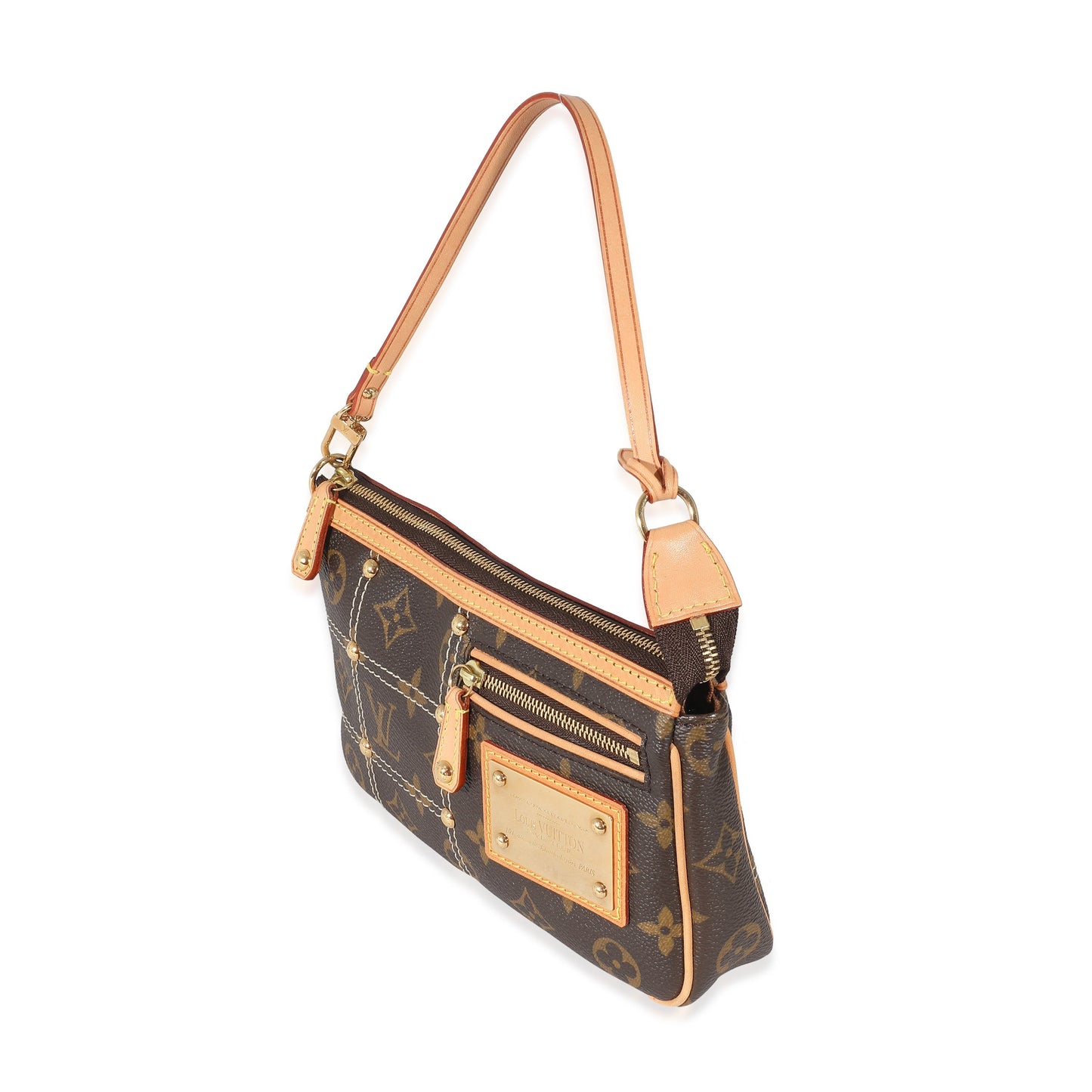 Louis Vuitton  Monogram Canvas Riveting Pochette