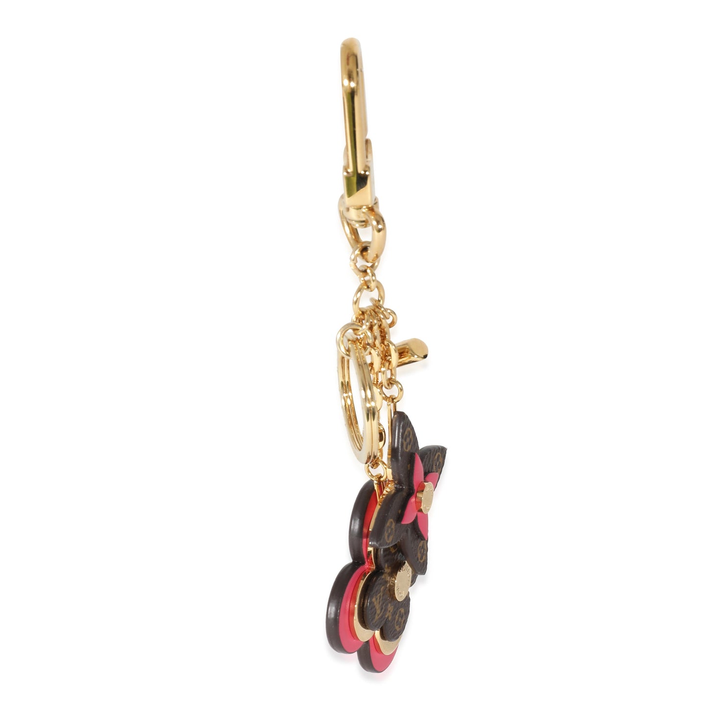 Louis Vuitton  Metal Canvas Blooming Flowers Bag Charm 