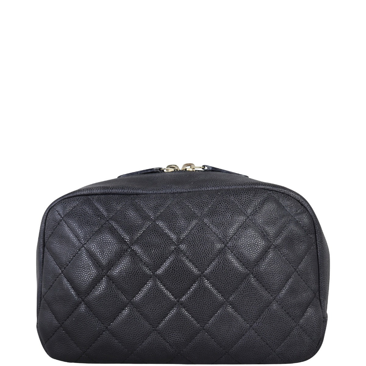 Chanel Quilted Cosmetic Case Medium | Black Diamond