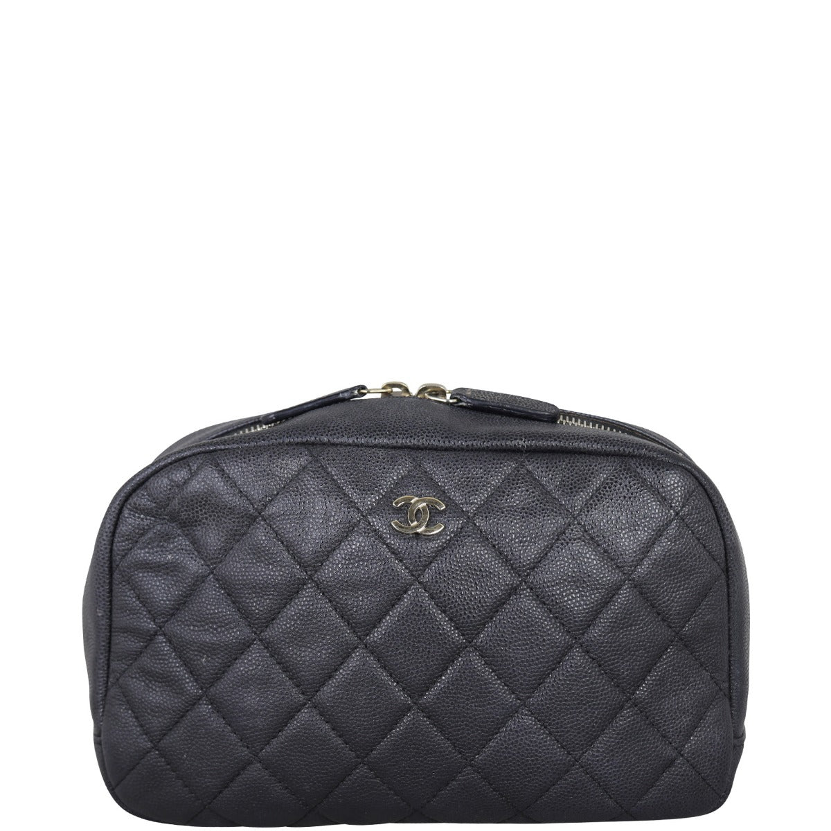 Chanel Quilted Cosmetic Case Medium | Black Diamond