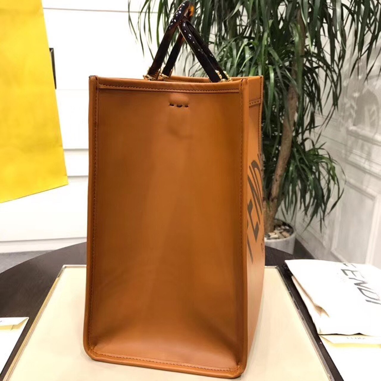 FI Sunshine Large Tote Bag Brown For Women, Handbags, Shoulder And Crossbody Bags 15.7in/40cm FF 8BH372ATop QualityLF0PWZ