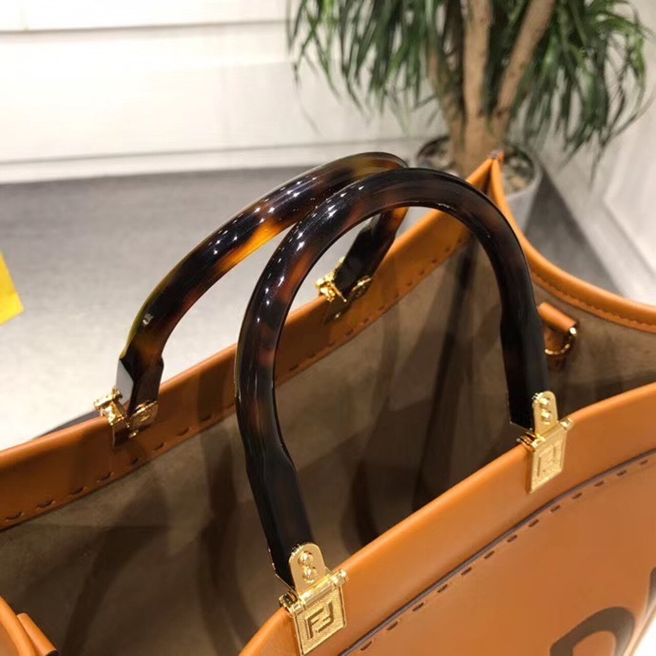 FI Sunshine Large Tote Bag Brown For Women, Handbags, Shoulder And Crossbody Bags 15.7in/40cm FF 8BH372ATop QualityLF0PWZ
