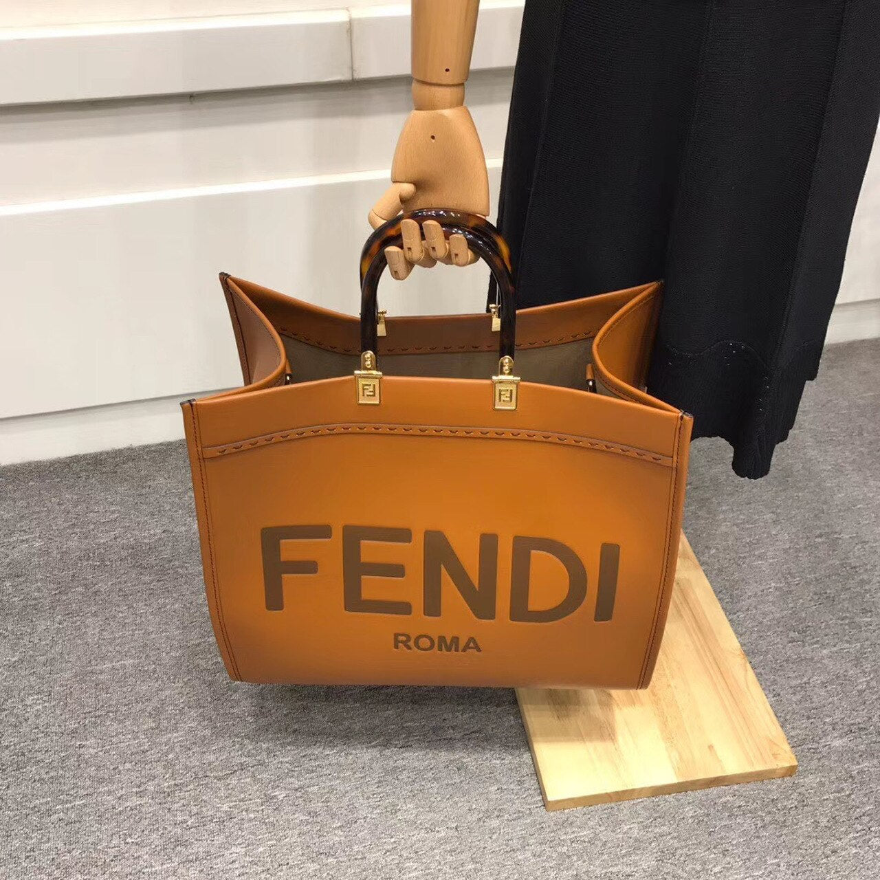 FI Sunshine Large Tote Bag Brown For Women, Handbags, Shoulder And Crossbody Bags 15.7in/40cm FF 8BH372ATop QualityLF0PWZ