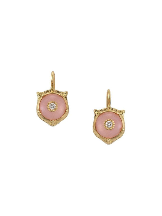 Gucci - Le Marché des Merveilles earrings - women - Diamond/Opal/18kt Yellow Gold - One Size - GOLD