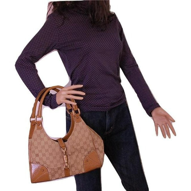 Gucci Bardot   Brown Large G Logo Print Canvas And Patent Glossy Brown Leather