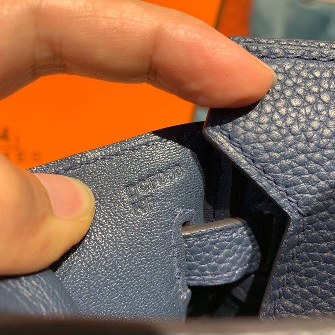 Top Quality Birkin Dark Blue Semi Handstitched With Gold Toned Hardware For Women 30cm/11.8in