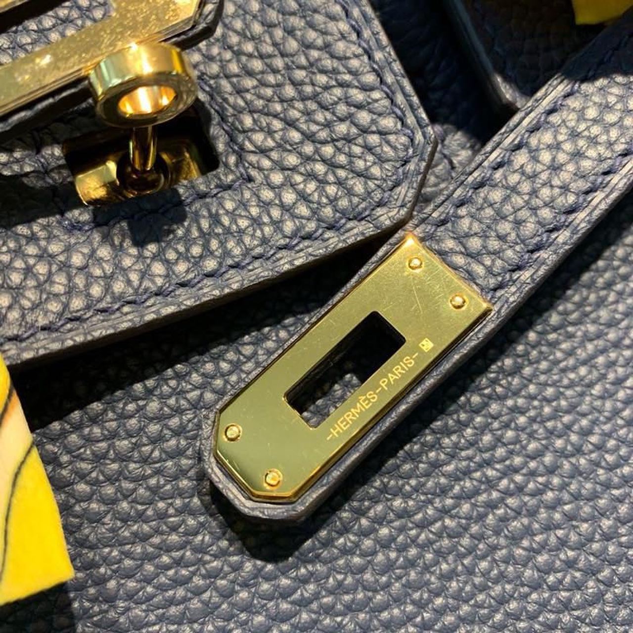 Top Quality Birkin Dark Blue Semi Handstitched With Gold Toned Hardware For Women 30cm/11.8in