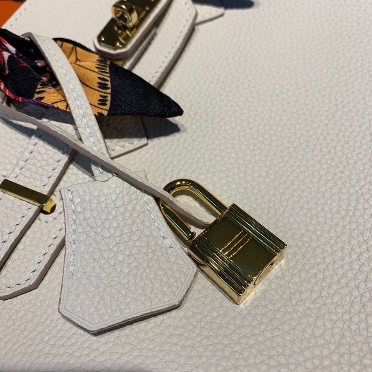Top Quality Birkin White Semi Handstitched With Gold Toned Hardware For Women 30cm/11.8in