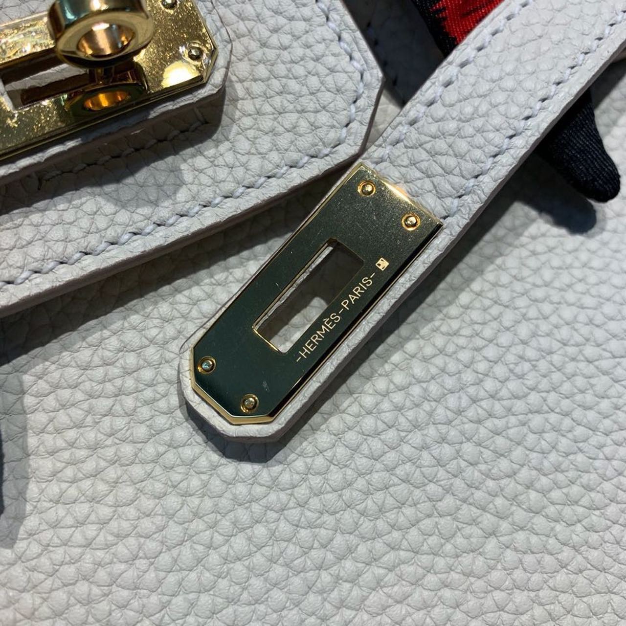 Top Quality Birkin White Semi Handstitched With Gold Toned Hardware For Women 30cm/11.8in