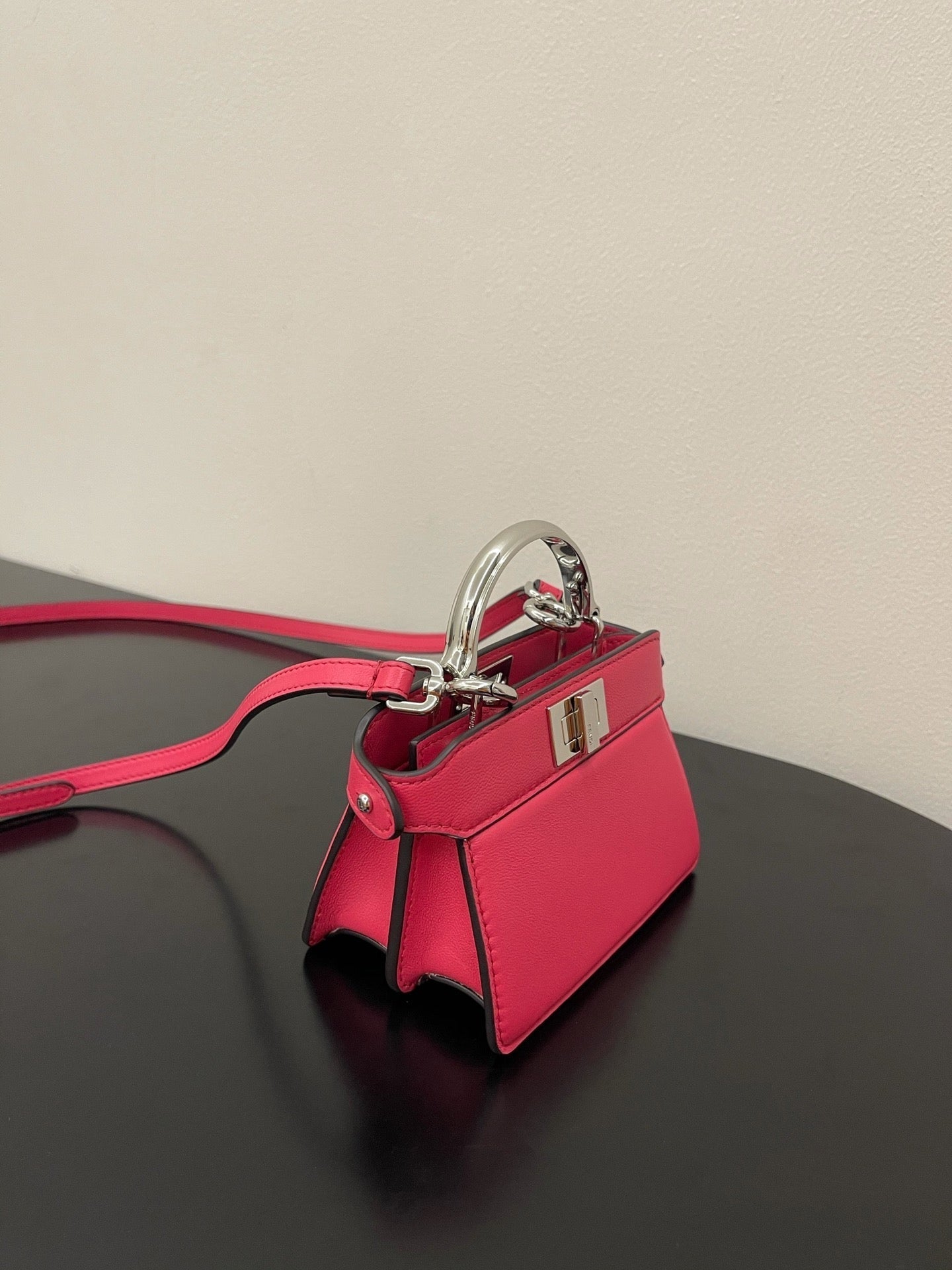 Top QualityTop Quality Peekaboo ISeeU Petite Pink Micro Bag For Woman 11cm/4.5in