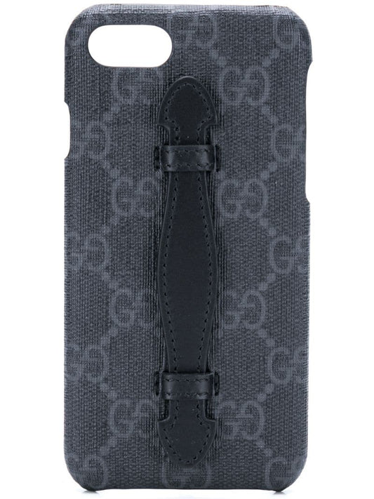 Gucci - GG iPhone 8 case - men - Calf Leather - One Size - Black