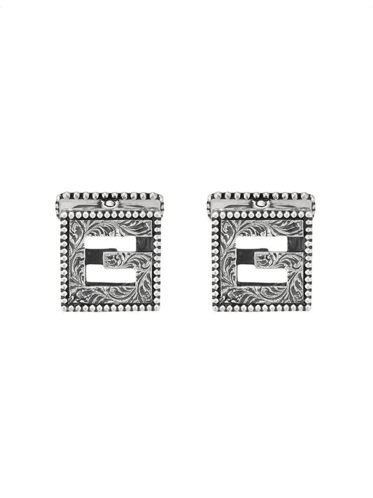 Gucci - Cufflinks with Square G in silver - men - Sterling Silver - One Size - SILVER