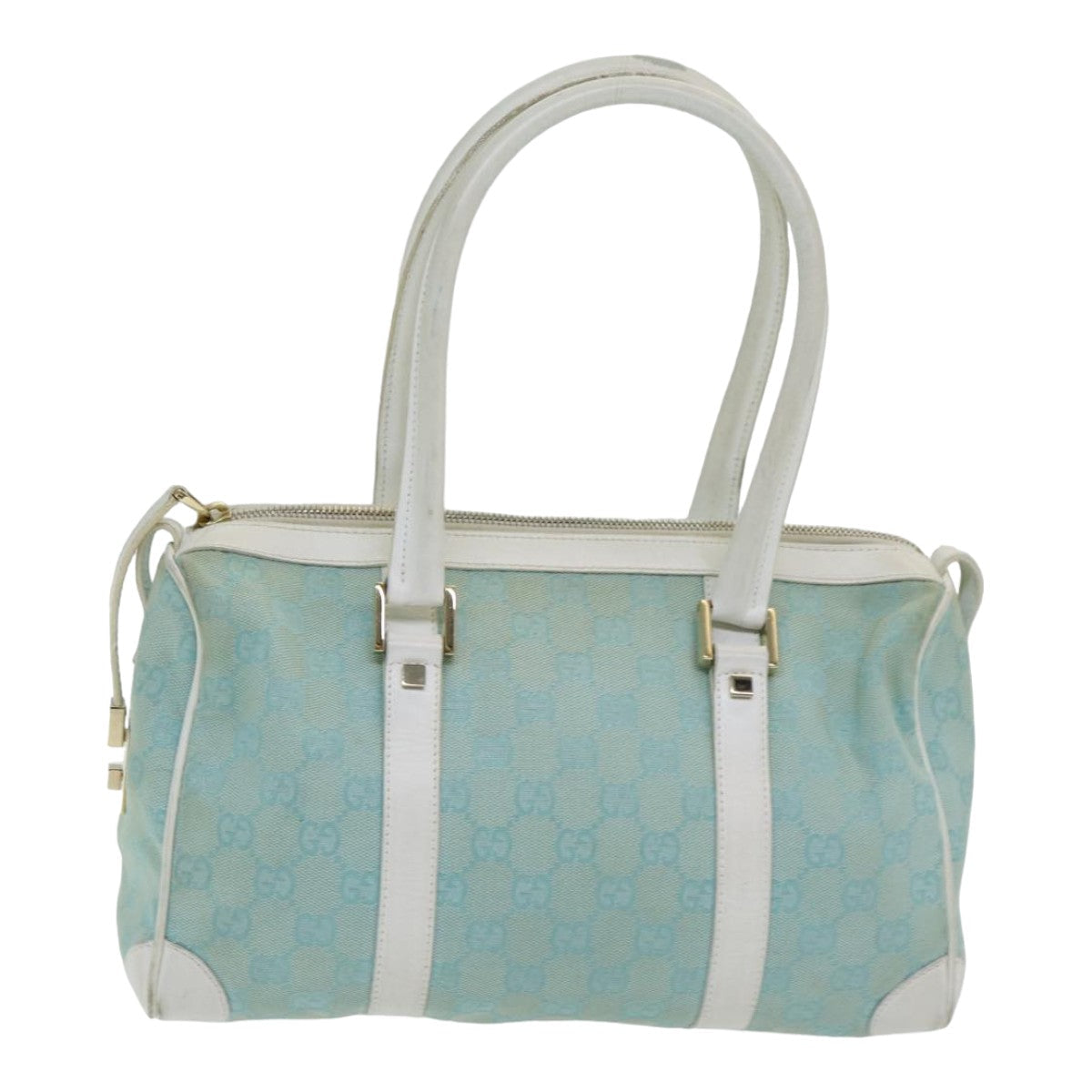 Gucci Blue Canvas Handbag