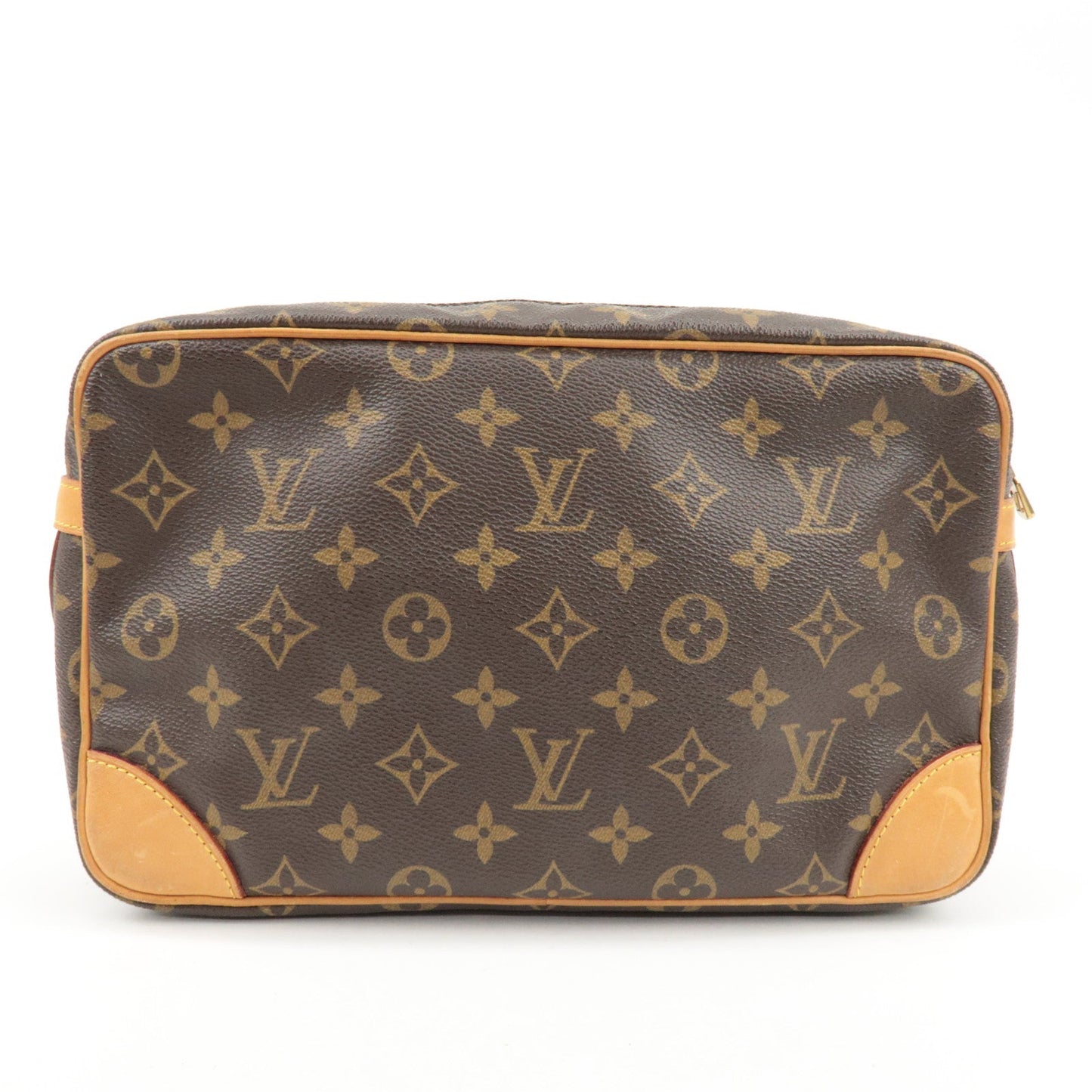 Louis Vuitton Monogram Compiegne 28 Pouch Clutch Bag Brown M51845  d