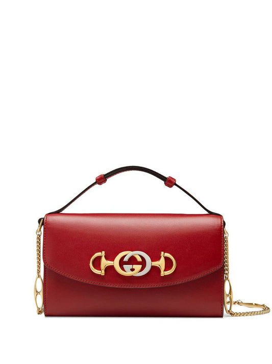 Gucci - Gucci Zumi mini shoulder bag - women - Leather - One Size - Red