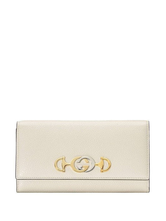 Gucci - Gucci Zumi continental wallet - women - Leather - One Size - White