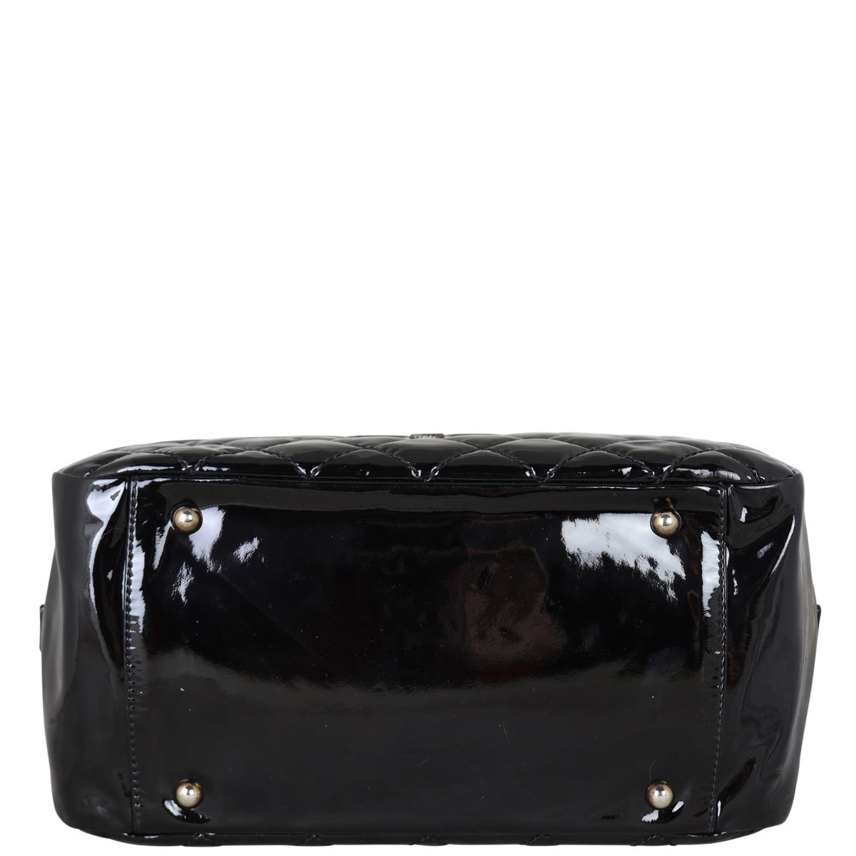 Chanel Brilliant Patent Camera Bag Large | Silver Hardware