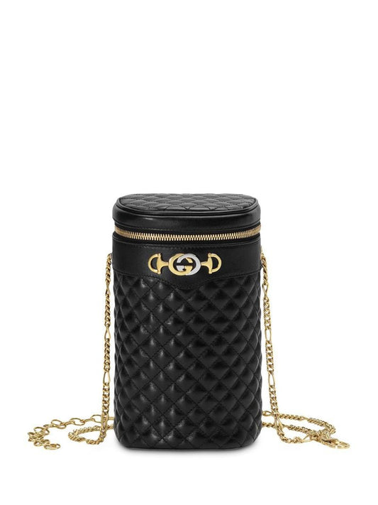 Gucci - Zumi cylindrical shoulder bag - women - Leather - M, S, L - Black