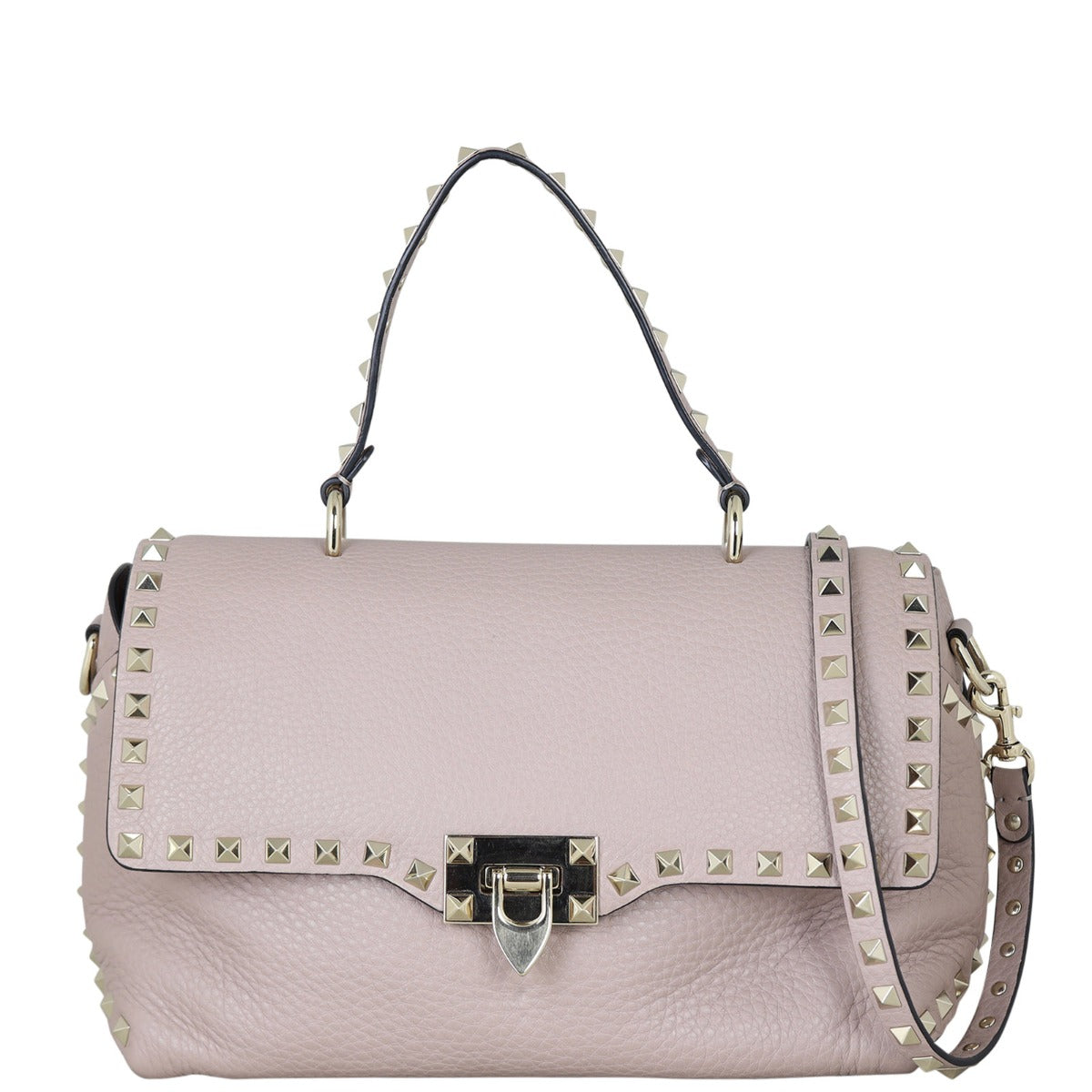 Valentino Rockstud Top Handle Bag