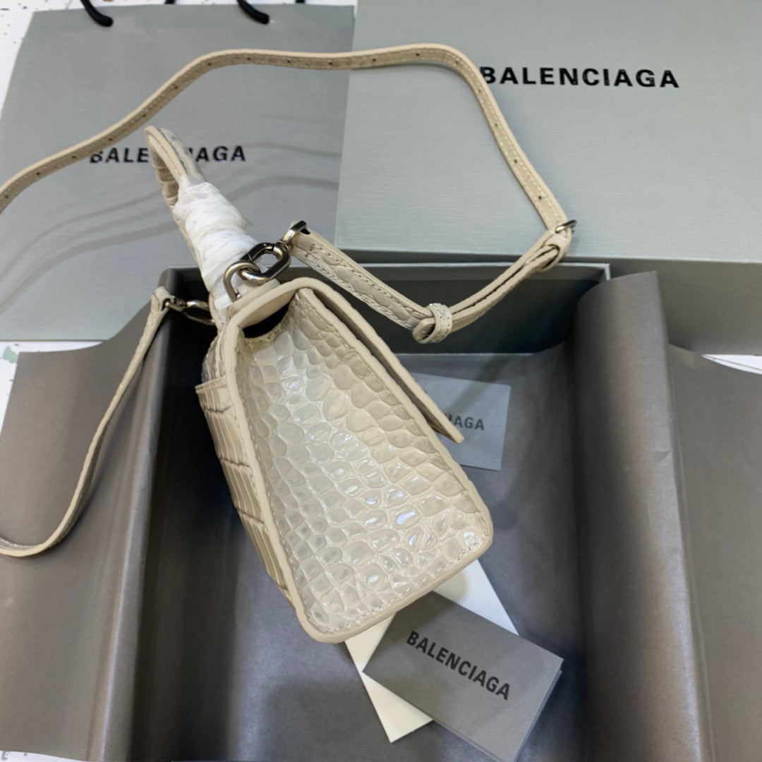 Top Quality Hourglass XS Handbag In Beige, For Women,  Bags 7.4in/19cm