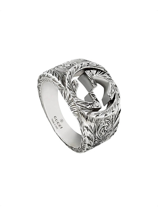 Gucci - Interlocking G ring - women - Sterling Silver - 53, 51, 63, 62, 55, 61, 57, 64, 65, 52, 50, 58 - SILVER