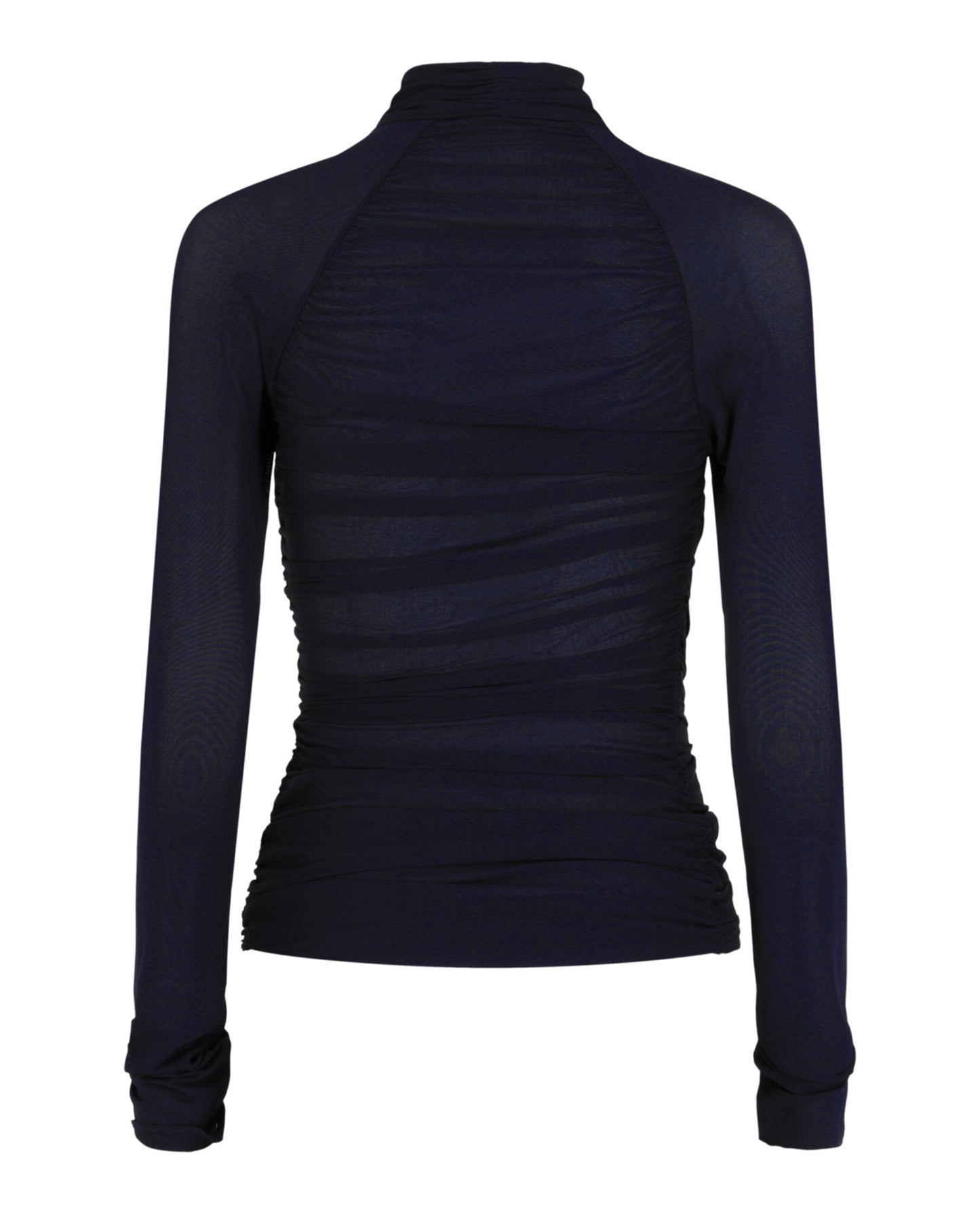 Ferragamo Womens Ruched Long-Sleeve Top