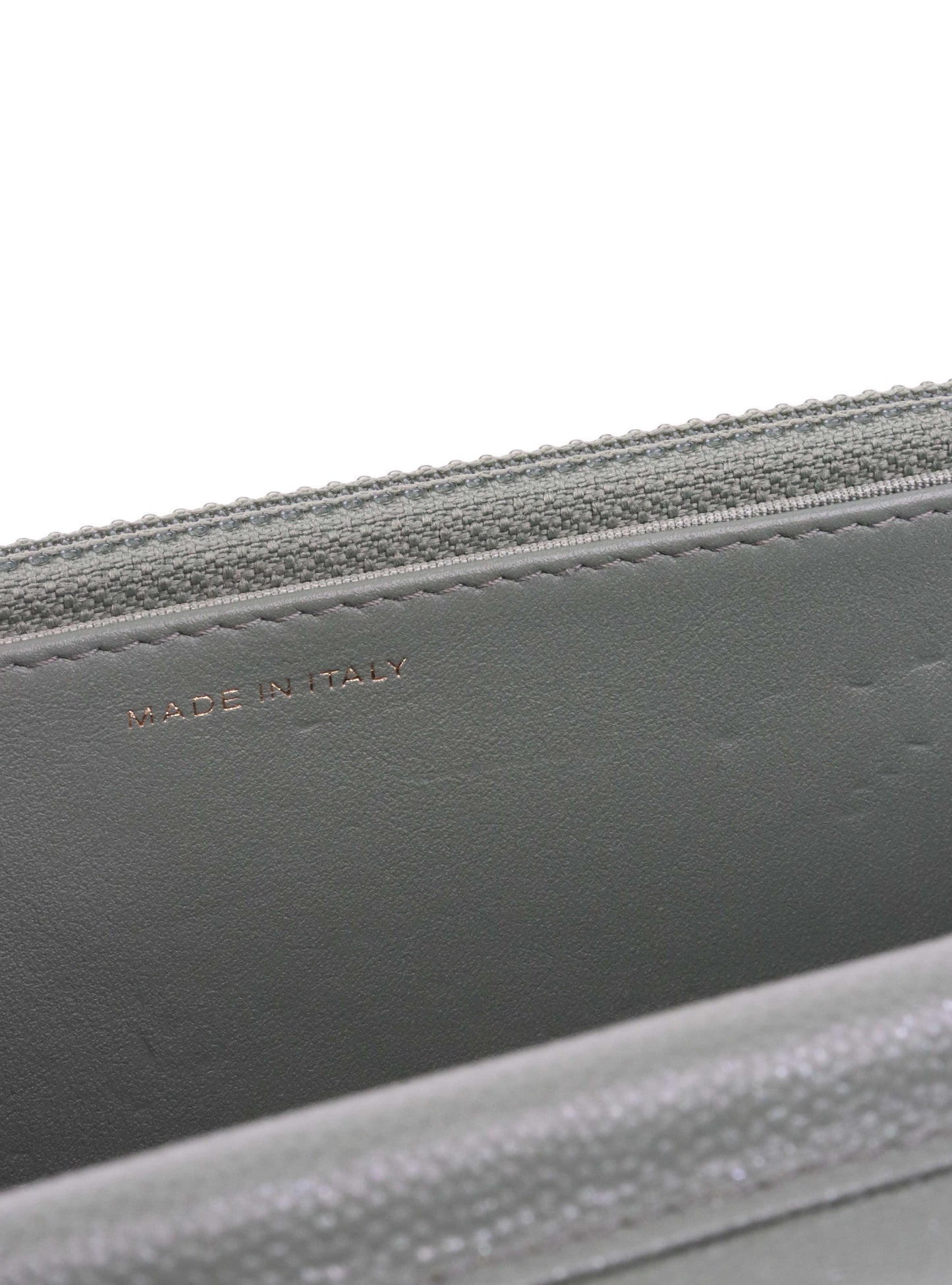 Chanel Green Iridescent Caviar Wallet on Chain.