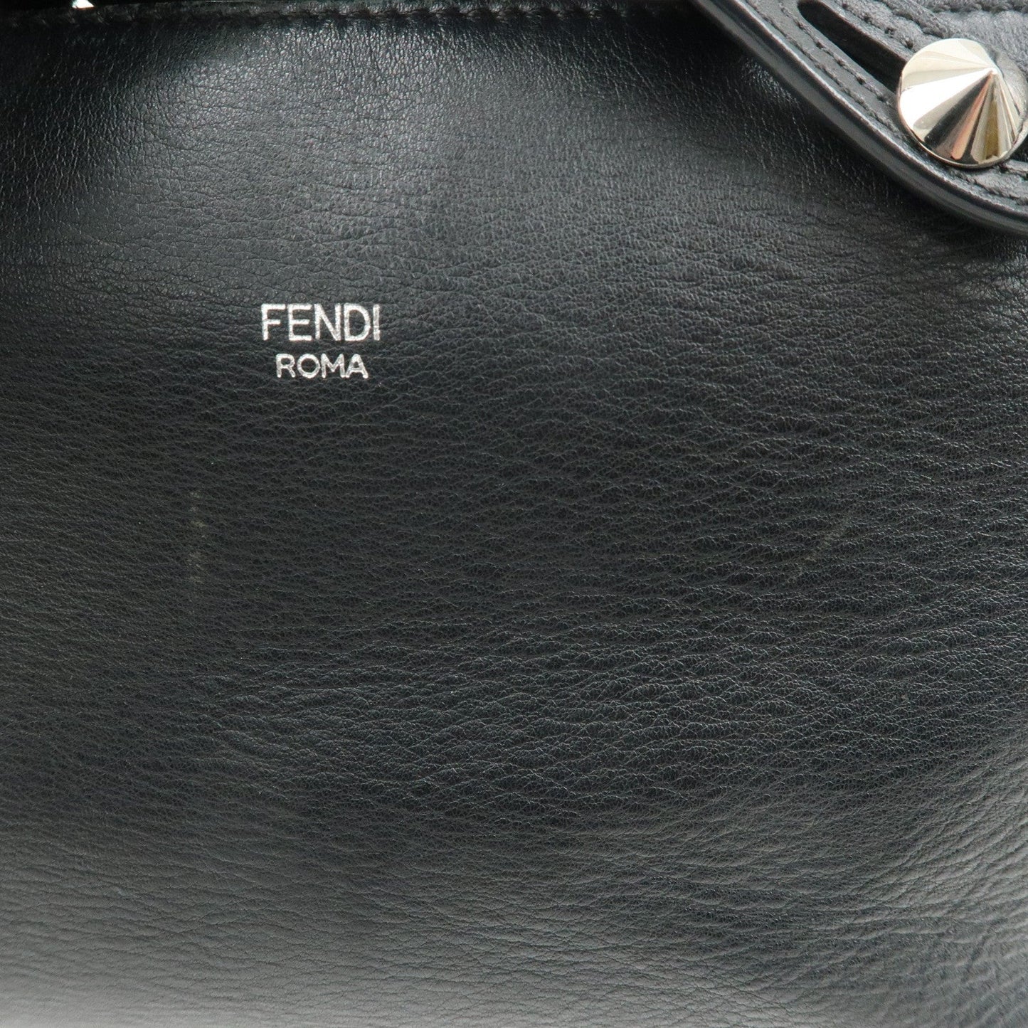 FENDI Bay The Way Leather 2Way Bag Shoulder Bag Black 8BL124  d