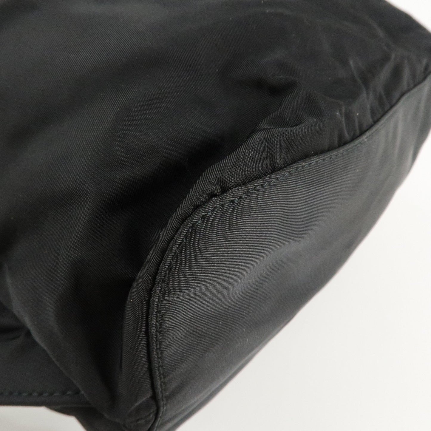 PRADA Triangle Logo Nylon Leather Back Pack Black B5885  d