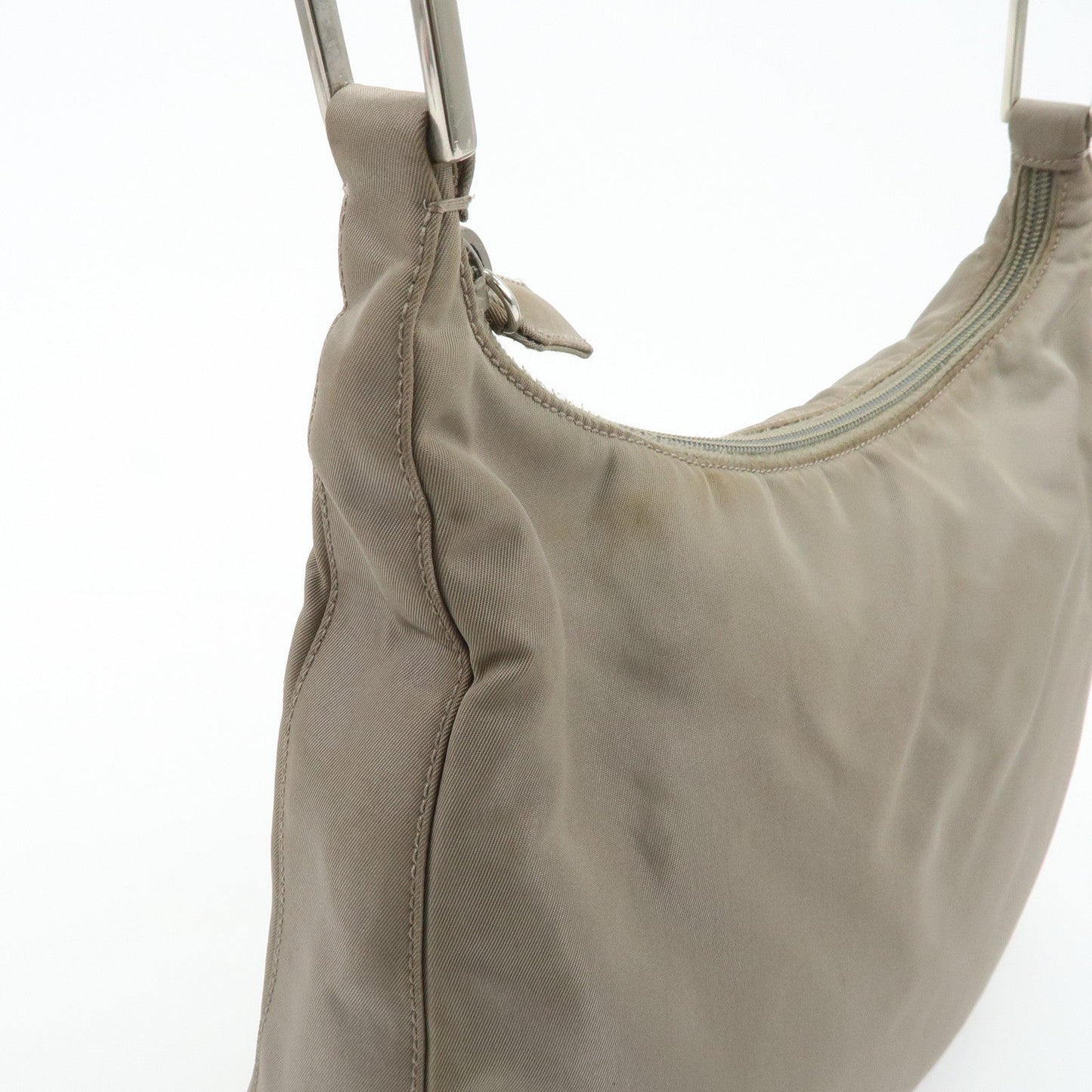 PRADA Nylon Shoulder Bag Gray  d